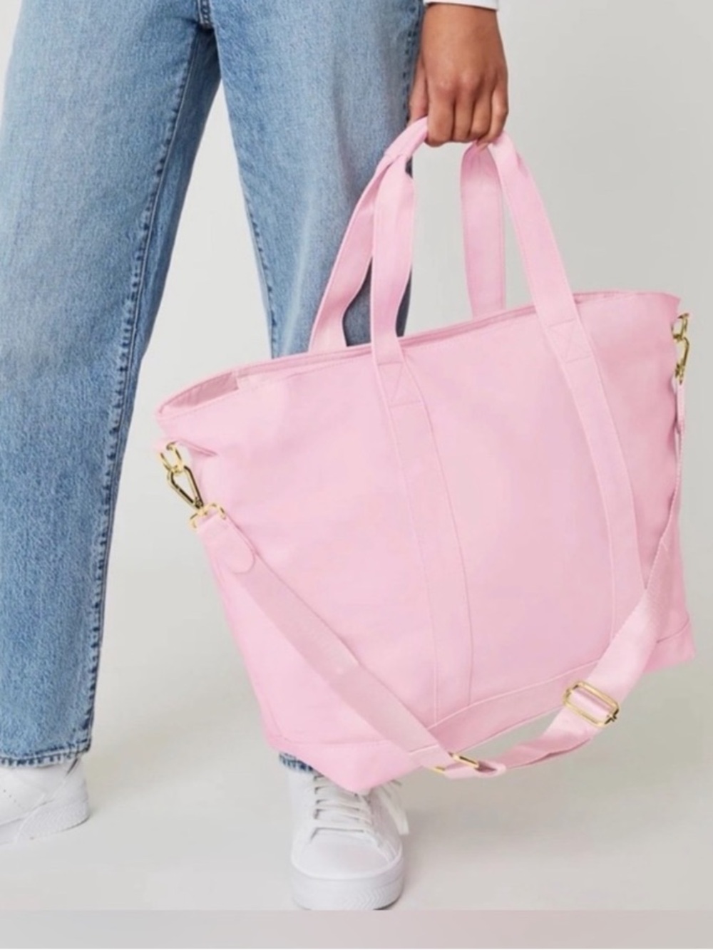 STONEY CLOVER LANE Classic Nylon Tote In Flamingo Pink
